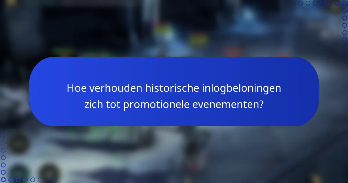 Hoe verhouden historische inlogbeloningen zich tot promotionele evenementen?